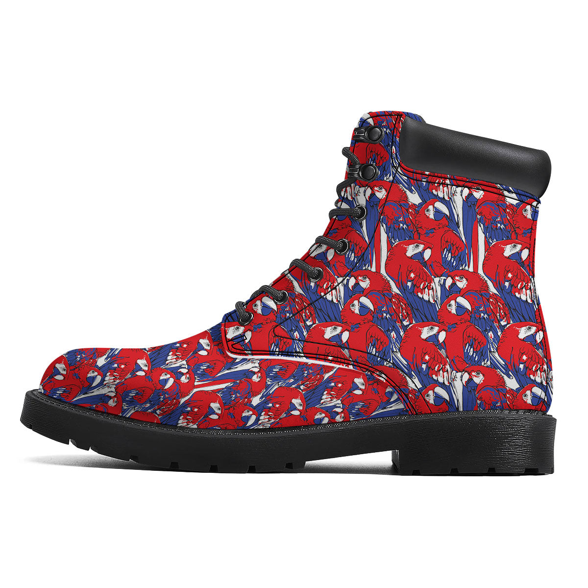 Tropical Parrot Print Pattern Boots-grizzshop