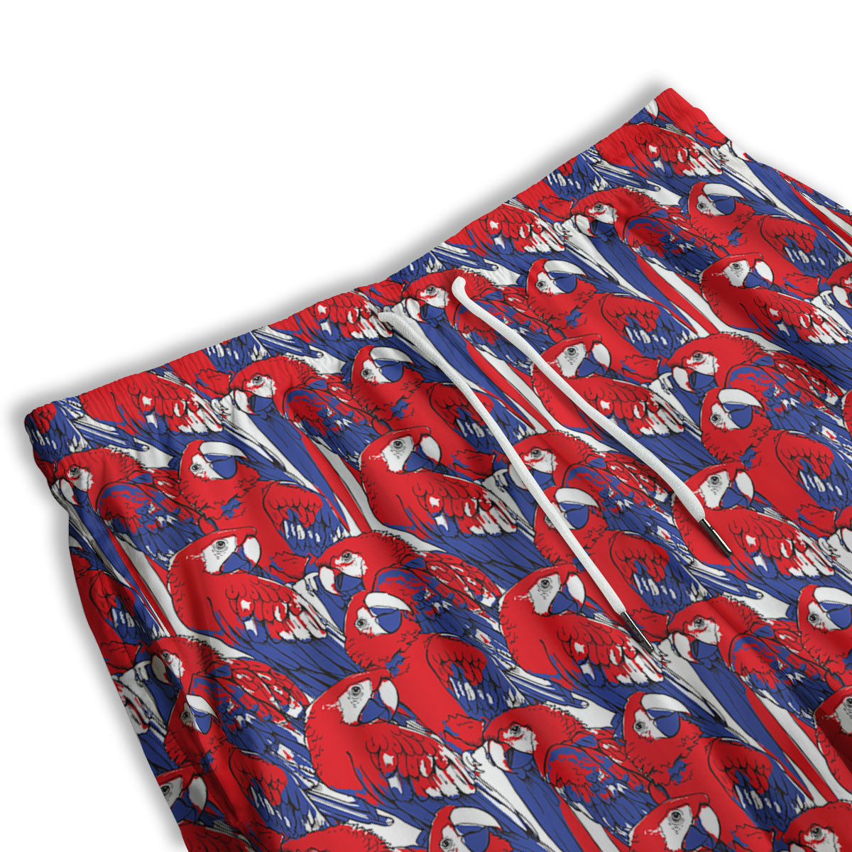 Tropical Parrot Print Pattern Men's Athletic Shorts