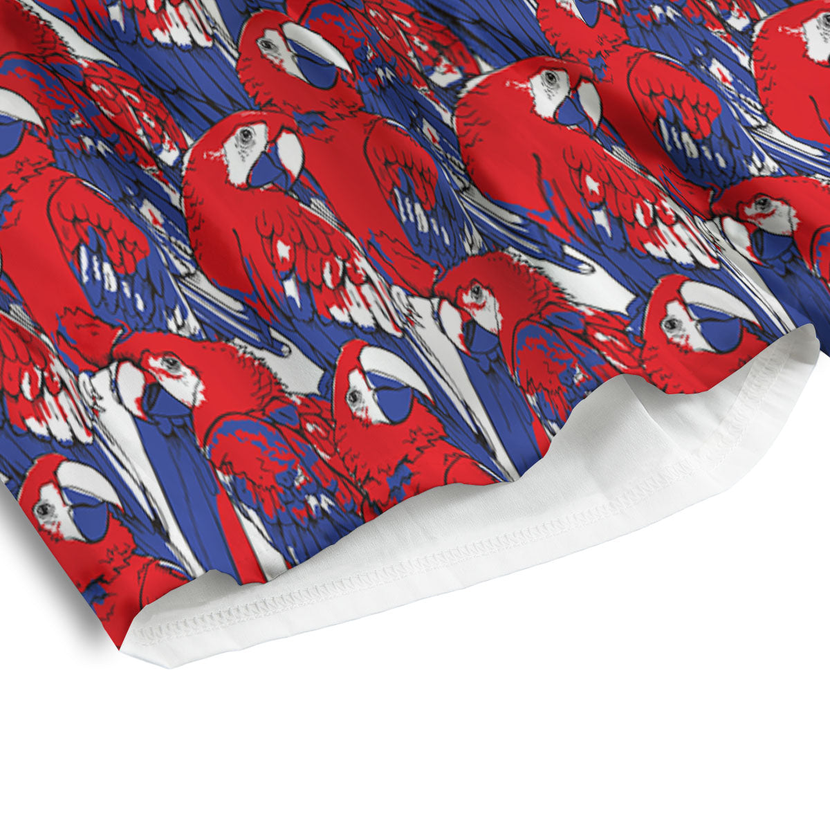 Tropical Parrot Print Pattern Men's Athletic Shorts