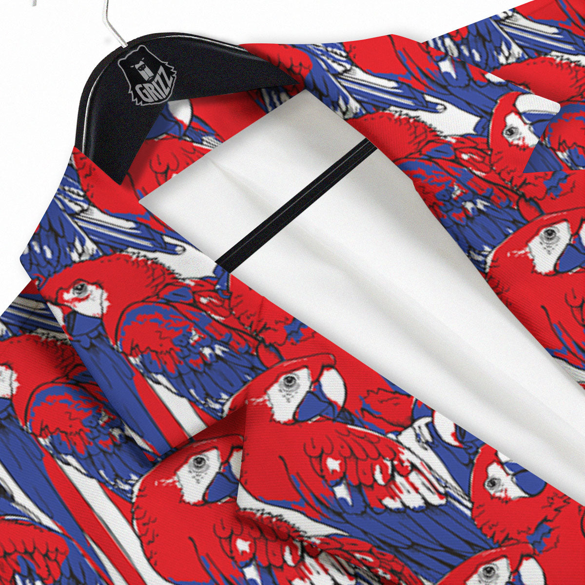 Tropical Parrot Print Pattern Men's Sport Coat-grizzshop