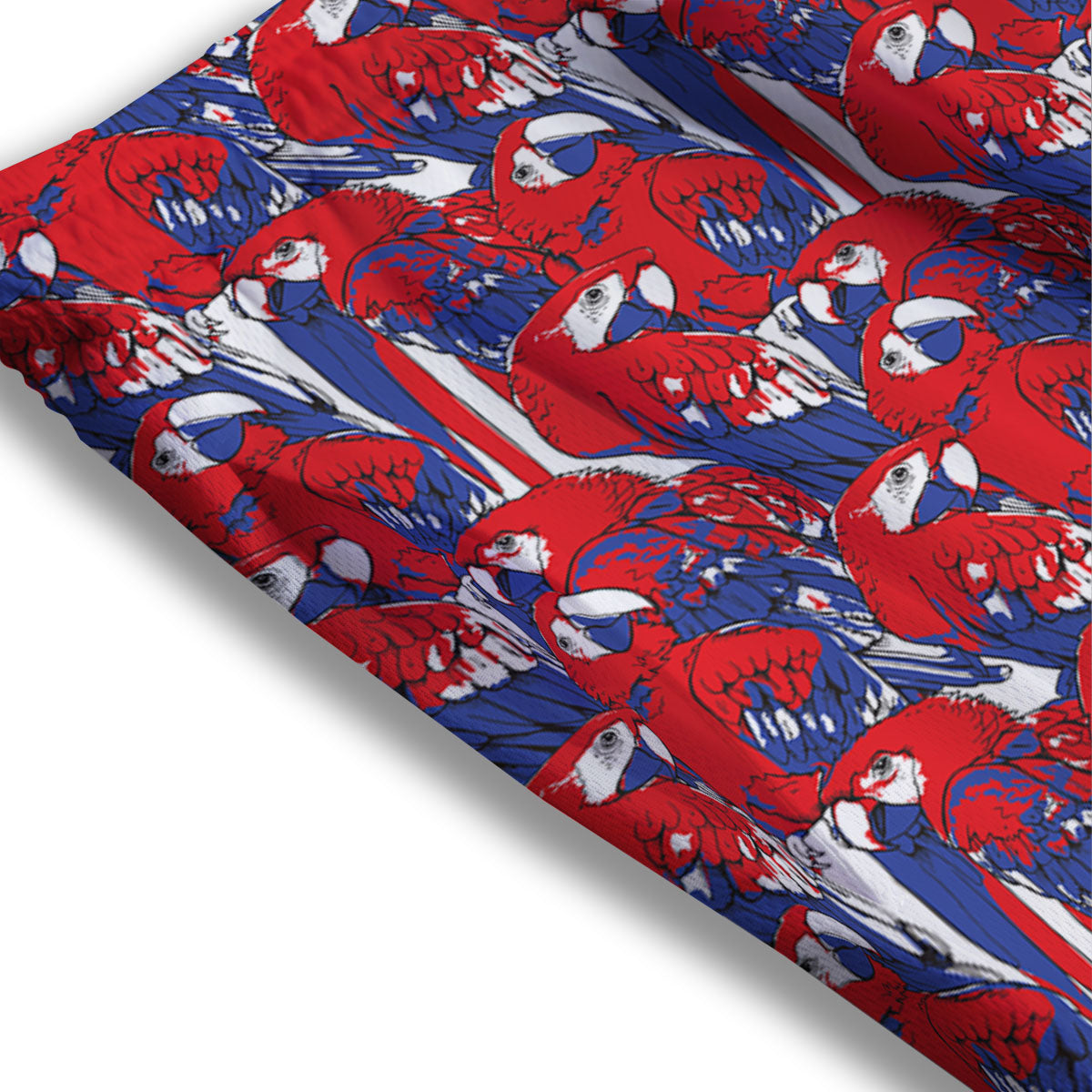 Tropical Parrot Print Pattern Mesh Shorts-grizzshop