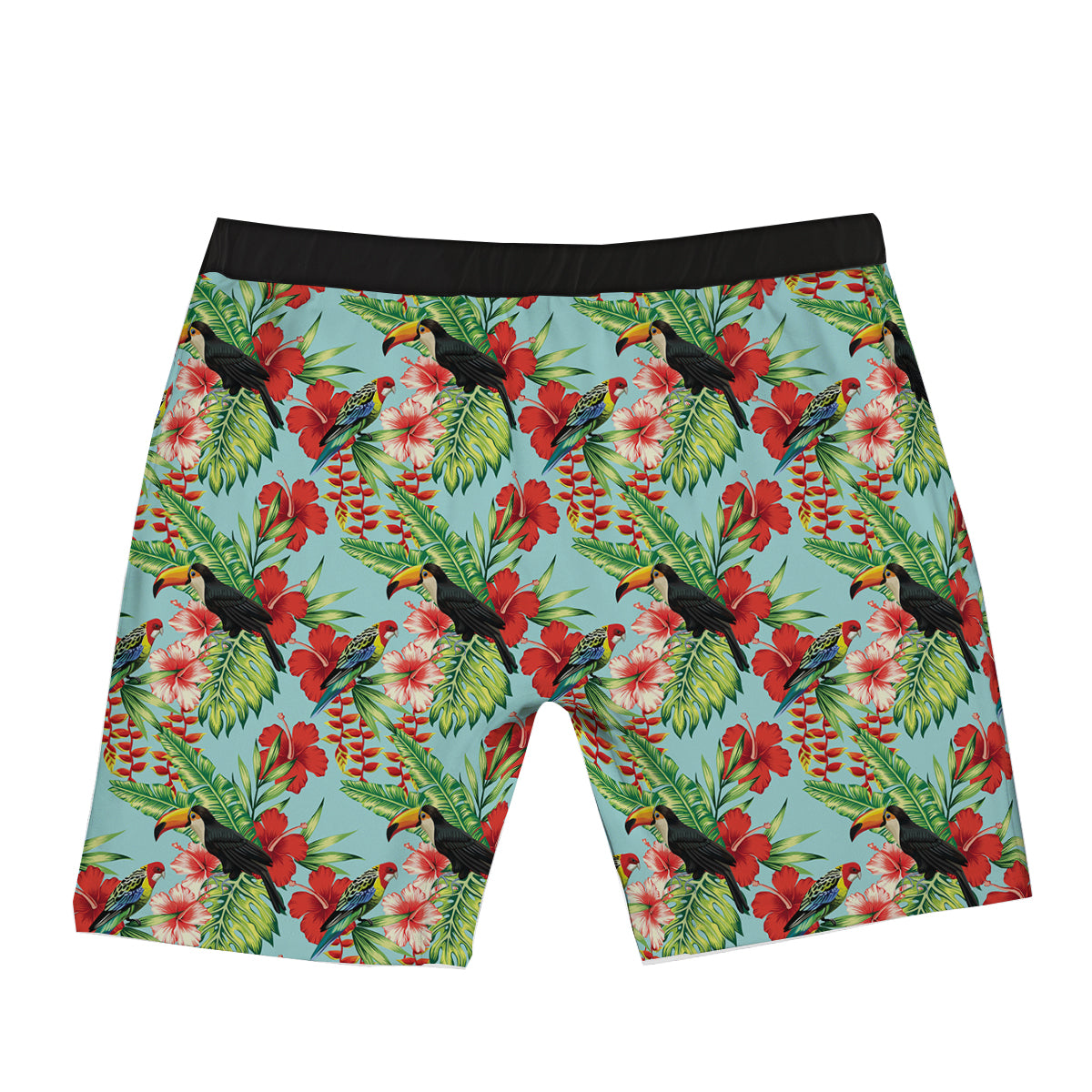 Tropical Parrot Toucan Print Pattern Boxer Briefs-grizzshop