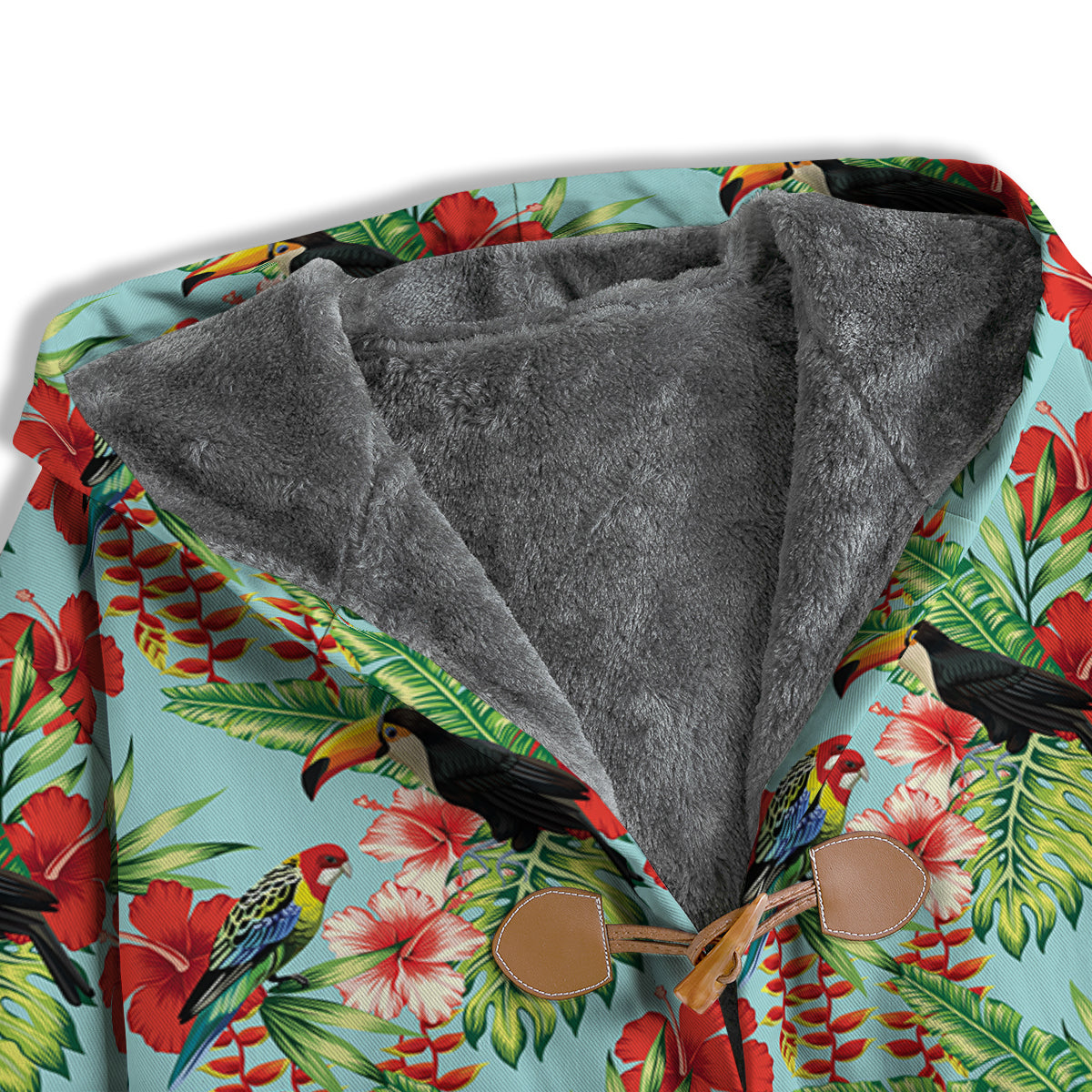 Tropical Parrot Toucan Print Pattern Men's Windbreaker Jacket-grizzshop