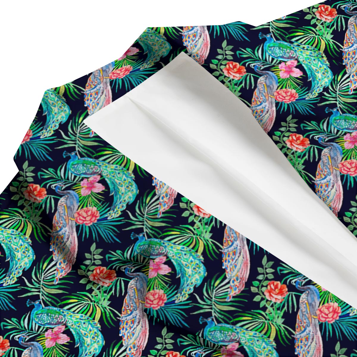 Tropical Peacock Men's Blazer-grizzshop