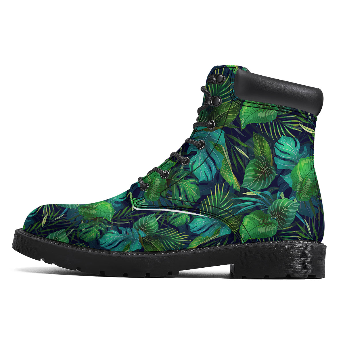 Tropical Plants Hawaiian Print Pattern Boots-grizzshop