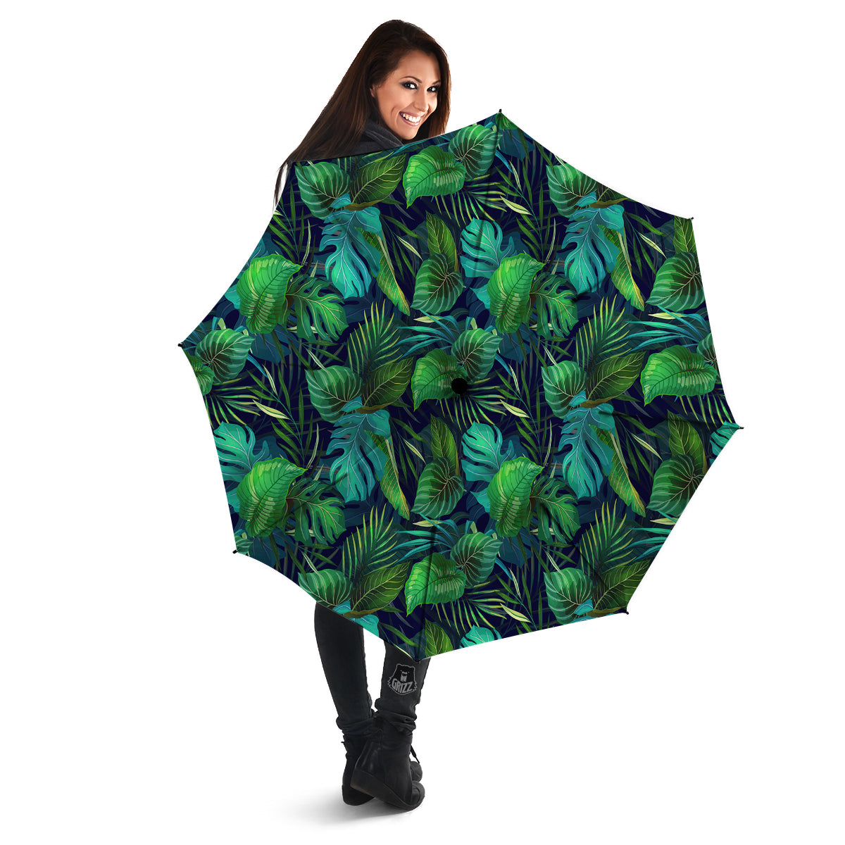 Tropical Plants Hawaiian Print Pattern Umbrella-grizzshop