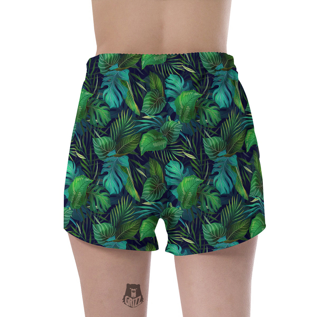 Tropical Plants Hawaiian Print Pattern Women's Shorts-grizzshop