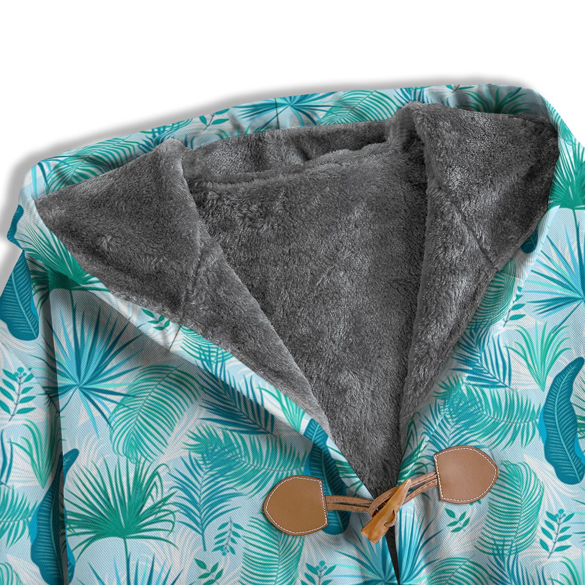 Tropical Teal Aloha Print Pattern Men's Windbreaker Jacket-grizzshop