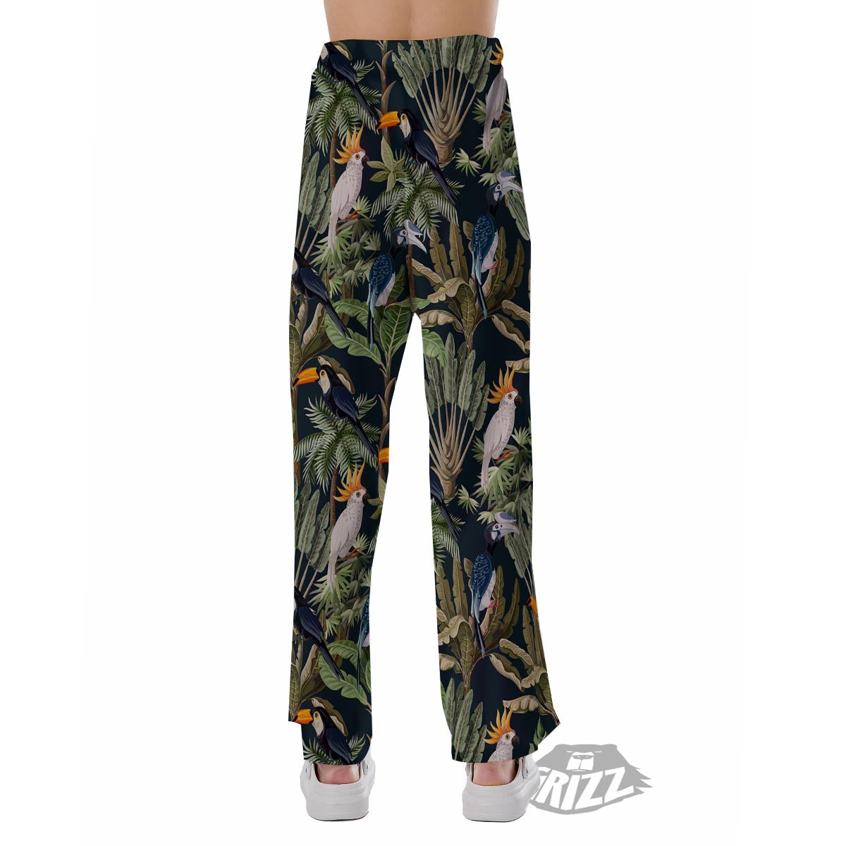 Tropical Toucan Parrot Print Pattern Pajama Pants-grizzshop
