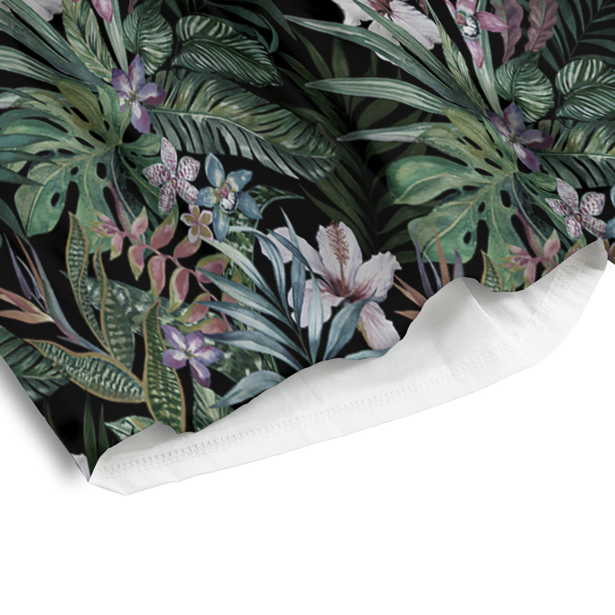 Tropical Vintage Floral Print Pattern Men's Athletic Shorts