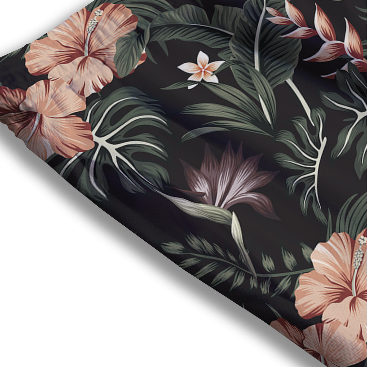 Tropical Watercolor Print Pattern Mesh Shorts-grizzshop