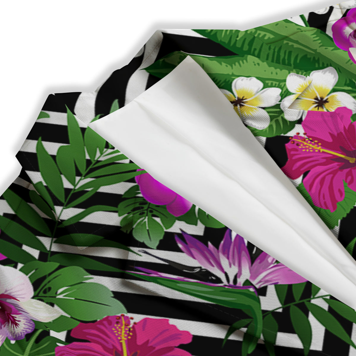 Tropical Zig Zag Print Pattern Women's Blazer-grizzshop