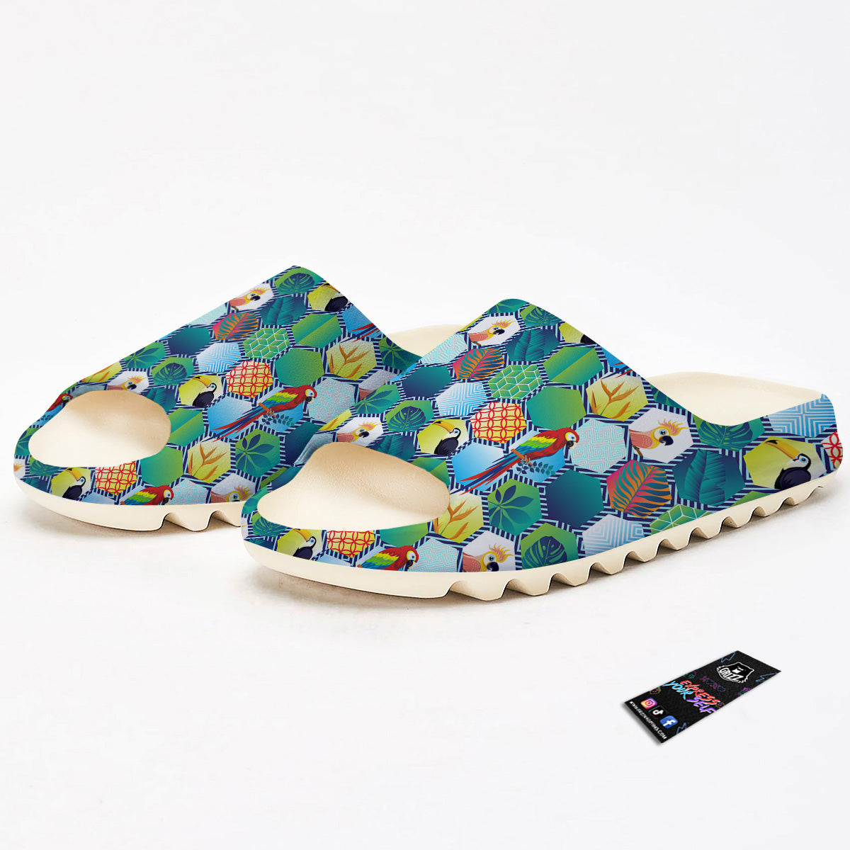 Tropical Exotic Hawaii Art Print Pattern Sandals-grizzshop