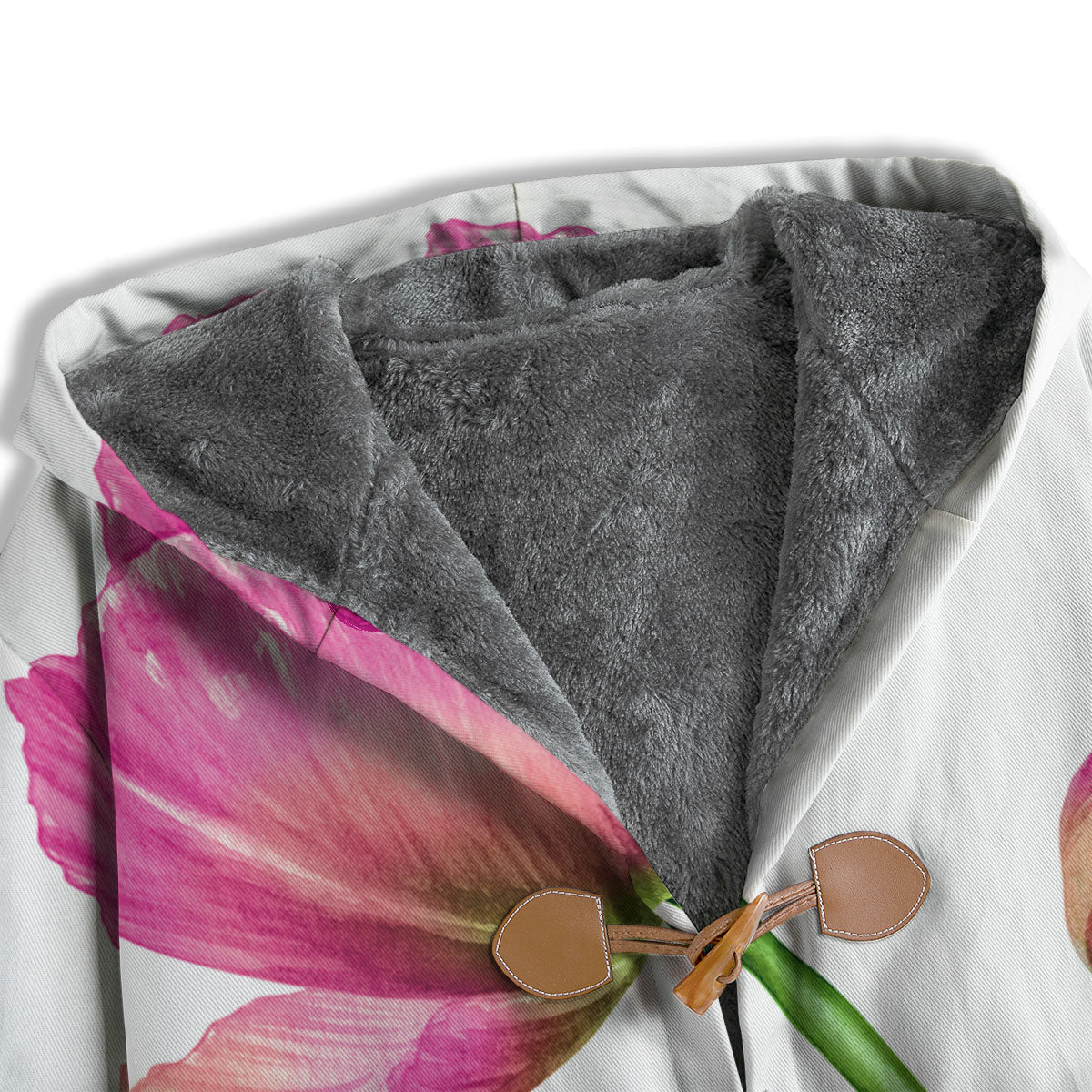 Tulip Flower Pink Watercolor Print Men's Windbreaker Jacket-grizzshop