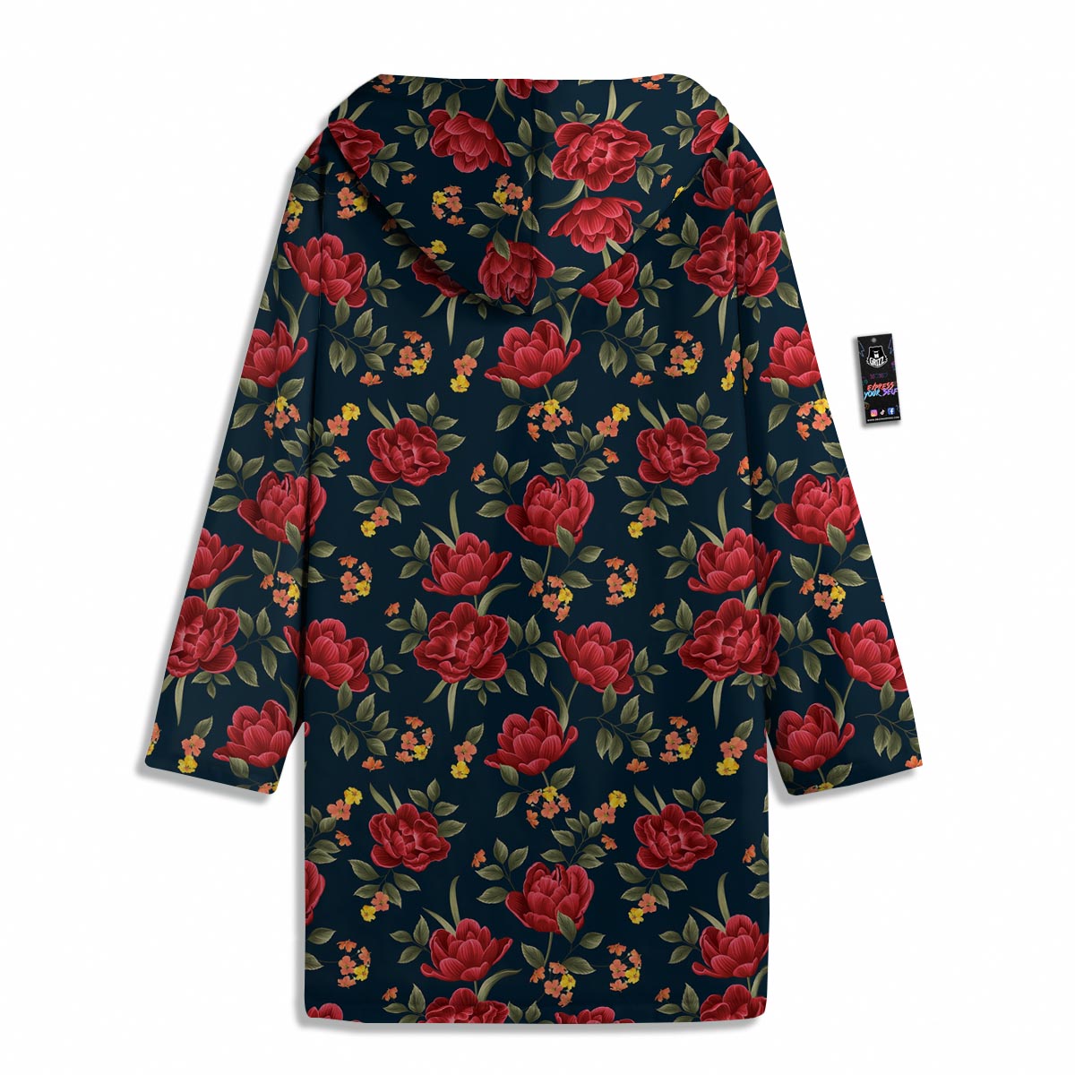 Tulip Red Print Pattern Men's Windbreaker Jacket-grizzshop