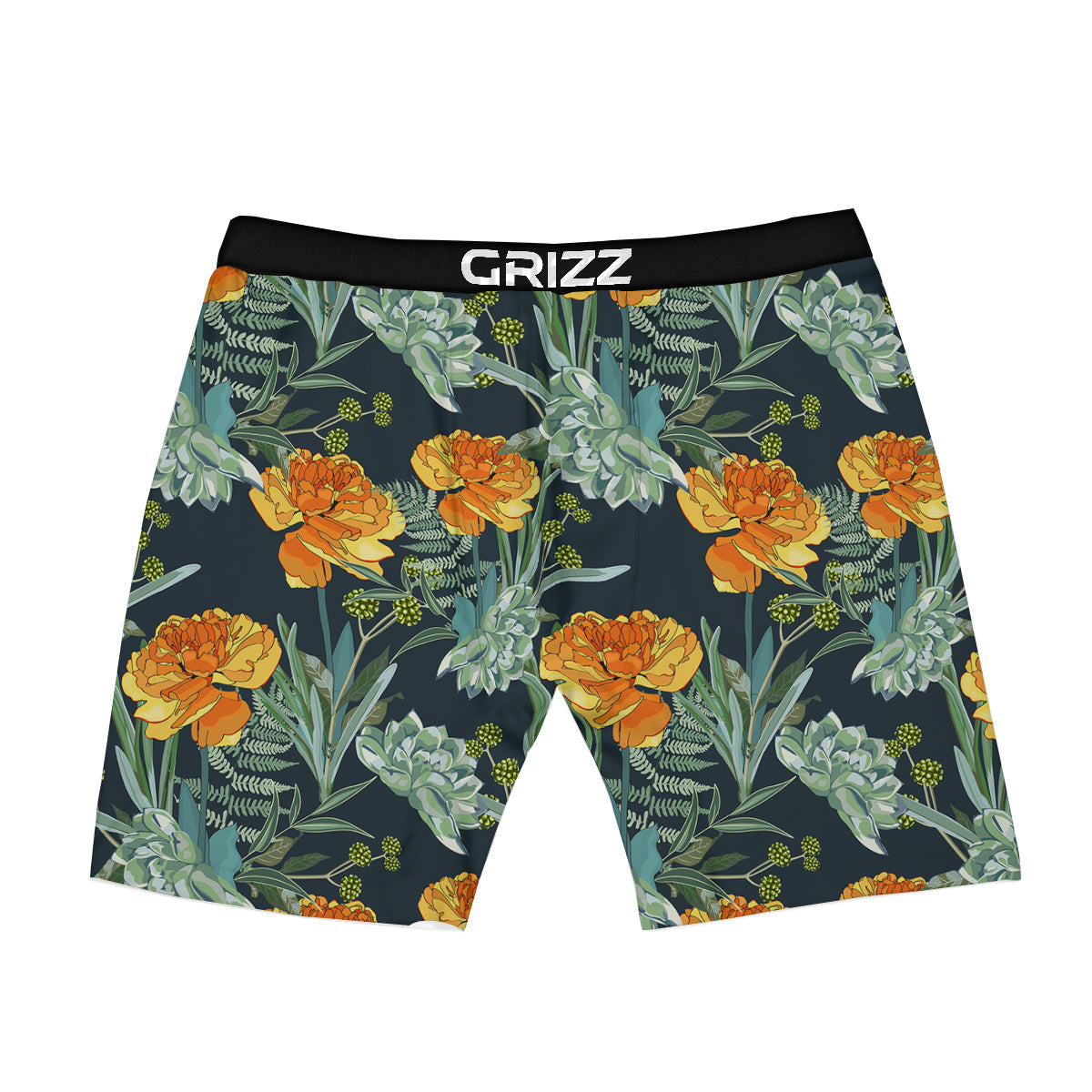Tulip Spring Yellow Print Pattern Boxer Briefs-grizzshop