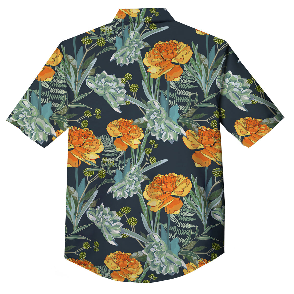 Tulip Spring Yellow Print Pattern Button Up Shirt-grizzshop