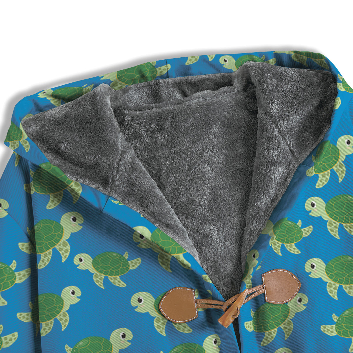 Turtle Cartoon Print Pattern Men's Windbreaker Jacket-grizzshop