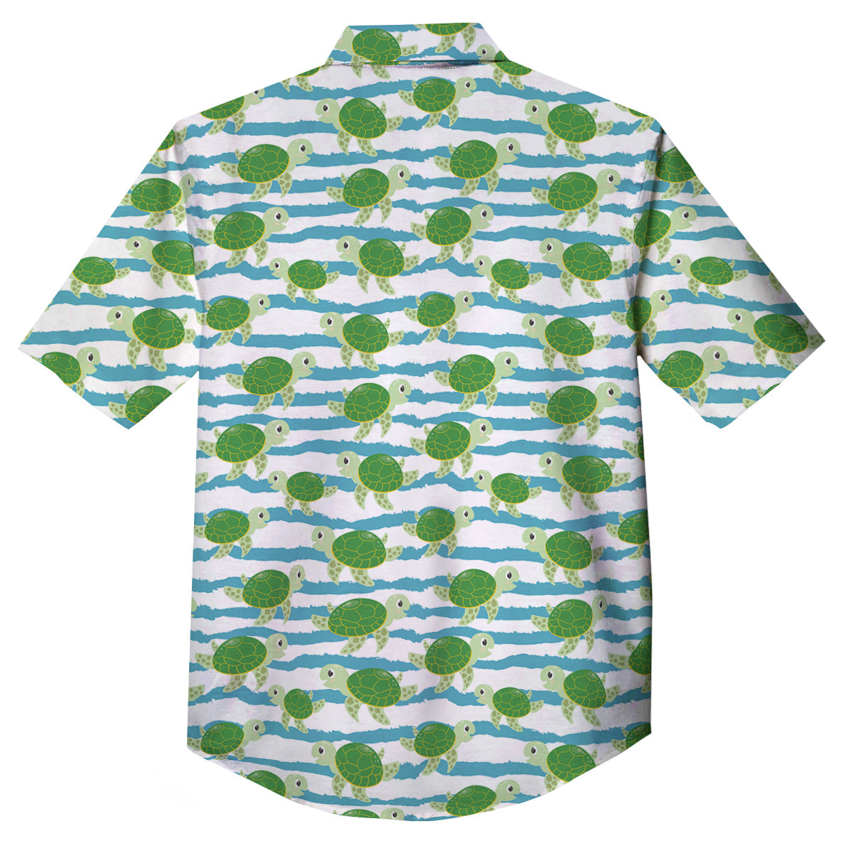 Turtle Cute Sea Print Pattern Button Up Shirt-grizzshop