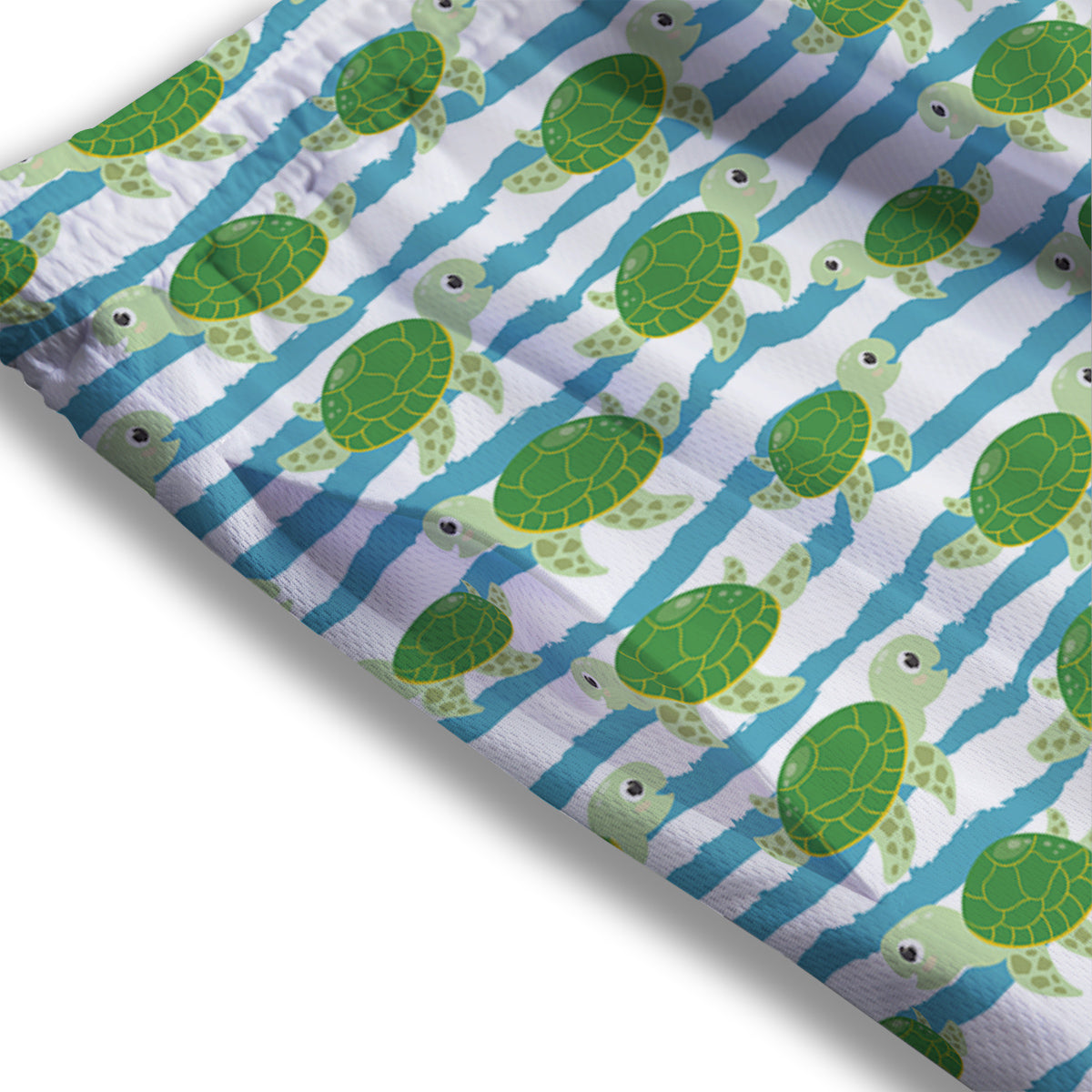 Turtle Cute Sea Print Pattern Mesh Shorts-grizzshop