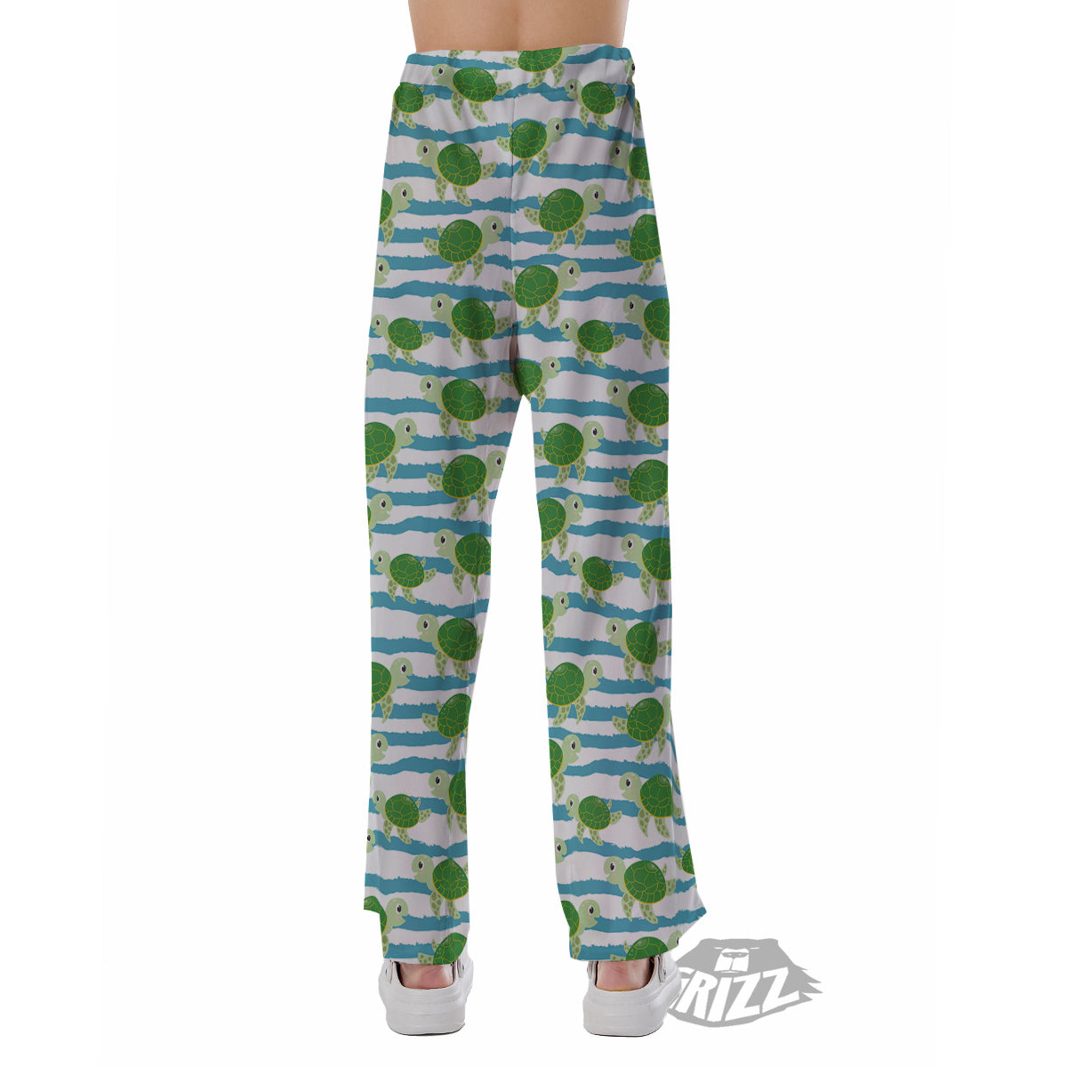 Turtle Cute Sea Print Pattern Pajama Pants-grizzshop