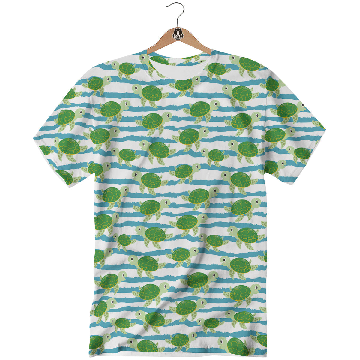 Turtle Cute Sea Print Pattern T-Shirt-grizzshop