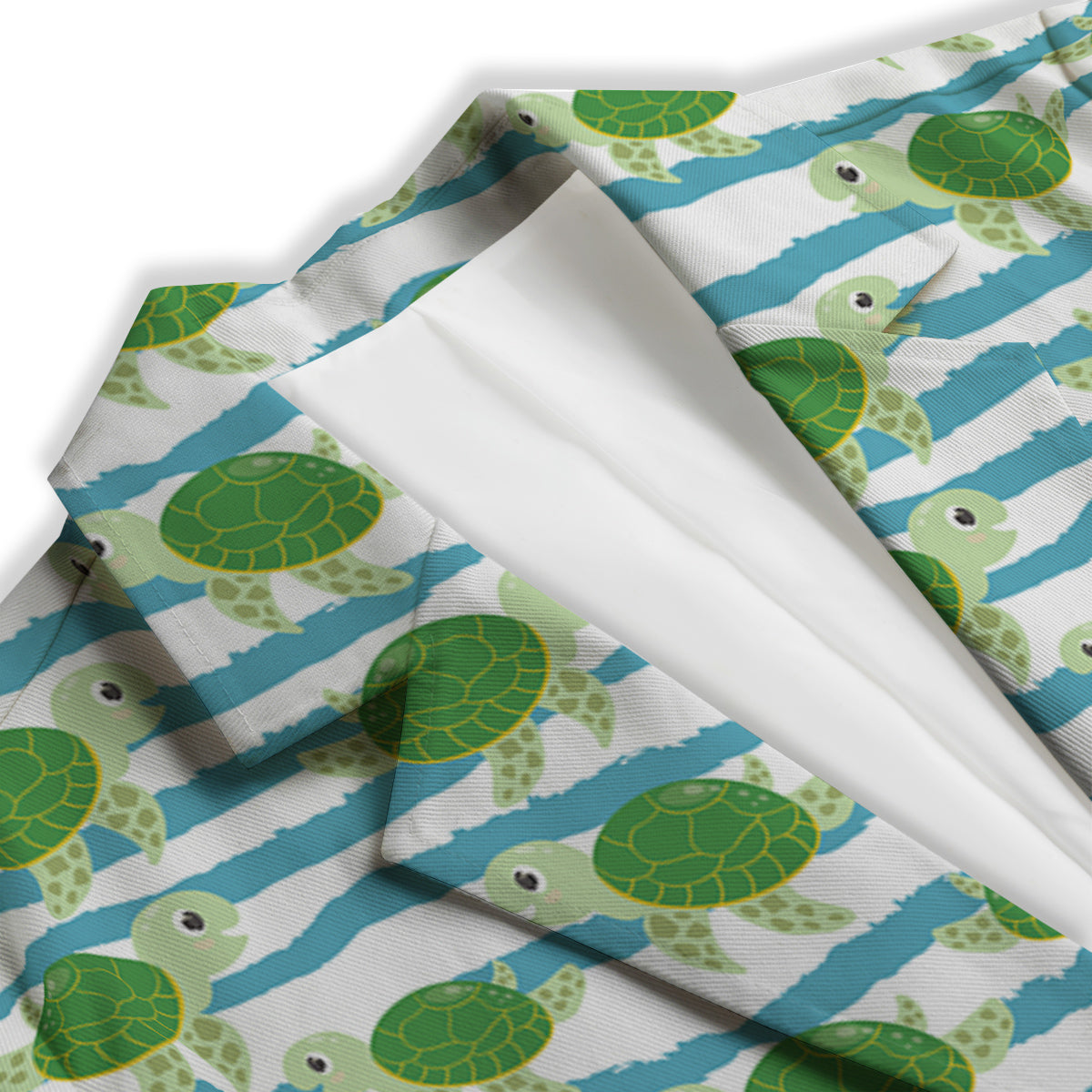 Turtle Cute Sea Print Pattern Women's Blazer-grizzshop