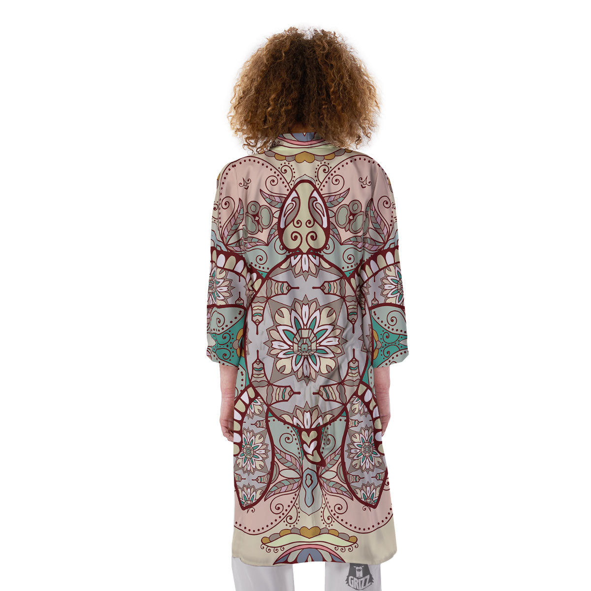 Turtle Polynesian Sea Print Kimono-grizzshop