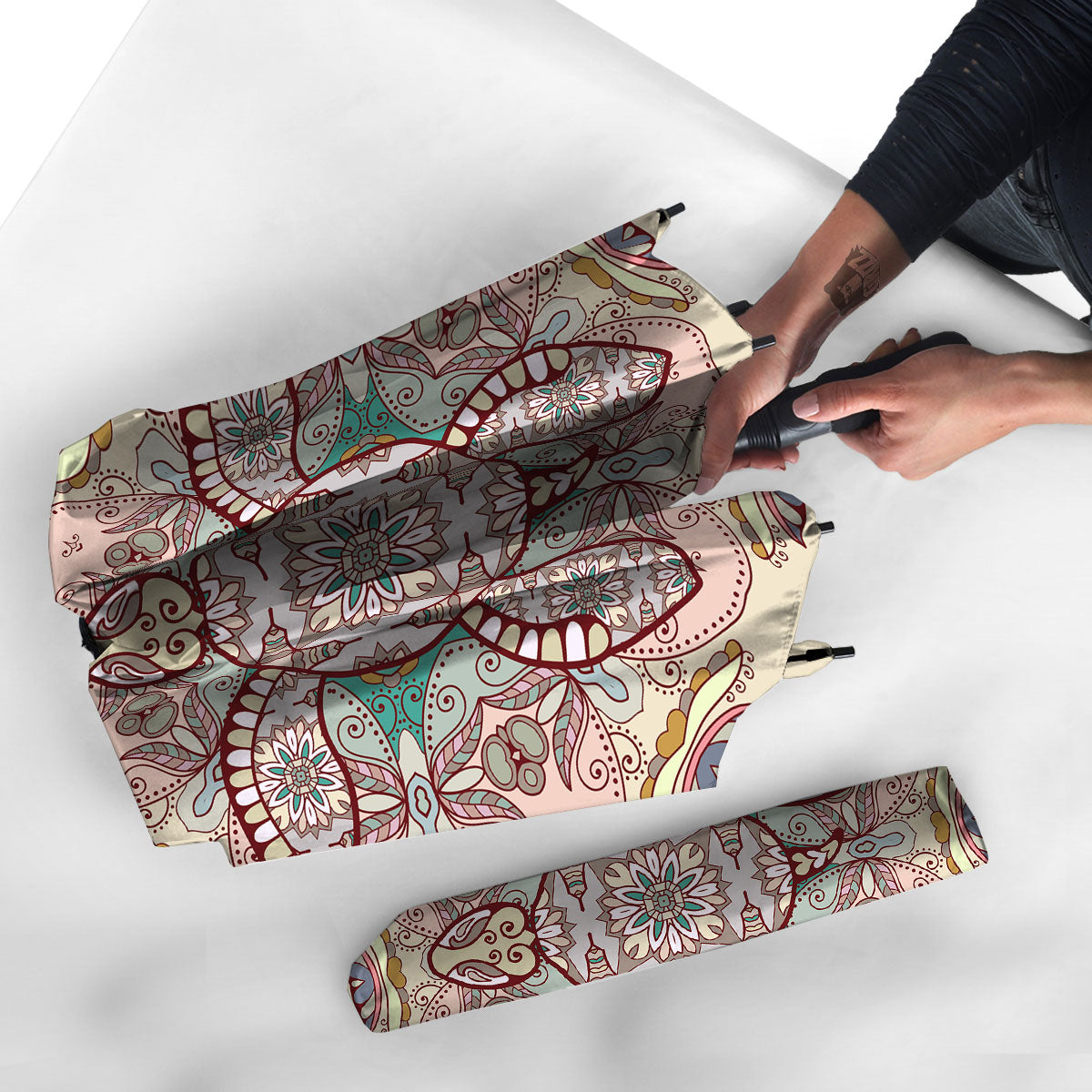 Turtle Polynesian Sea Print Umbrella-grizzshop