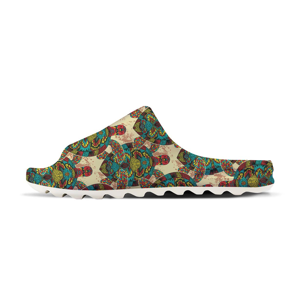Turtle Tribal Sea Print Pattern Sandals-grizzshop