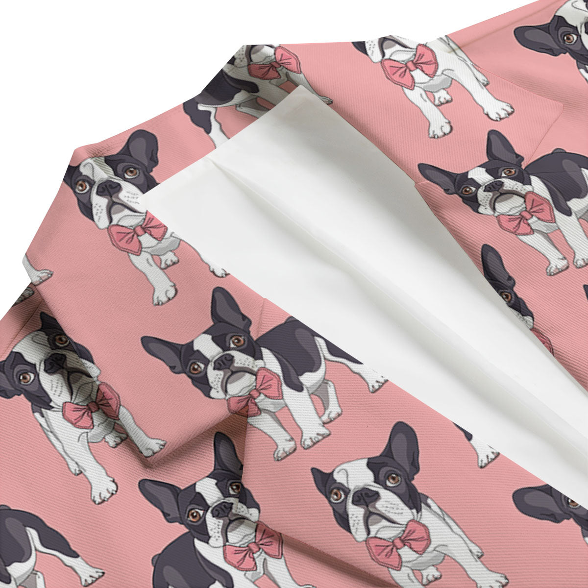 Tuxedo Bulldog Pattern Print Men's Blazer-grizzshop