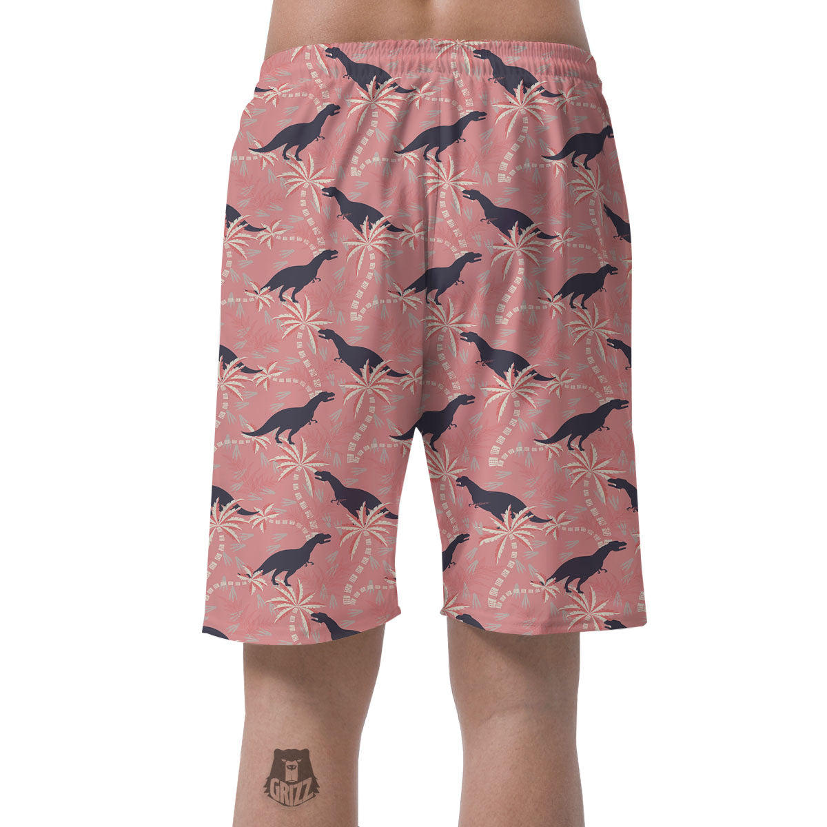 Tyrannosaurus Fossil Print Pattern Men's Shorts-grizzshop