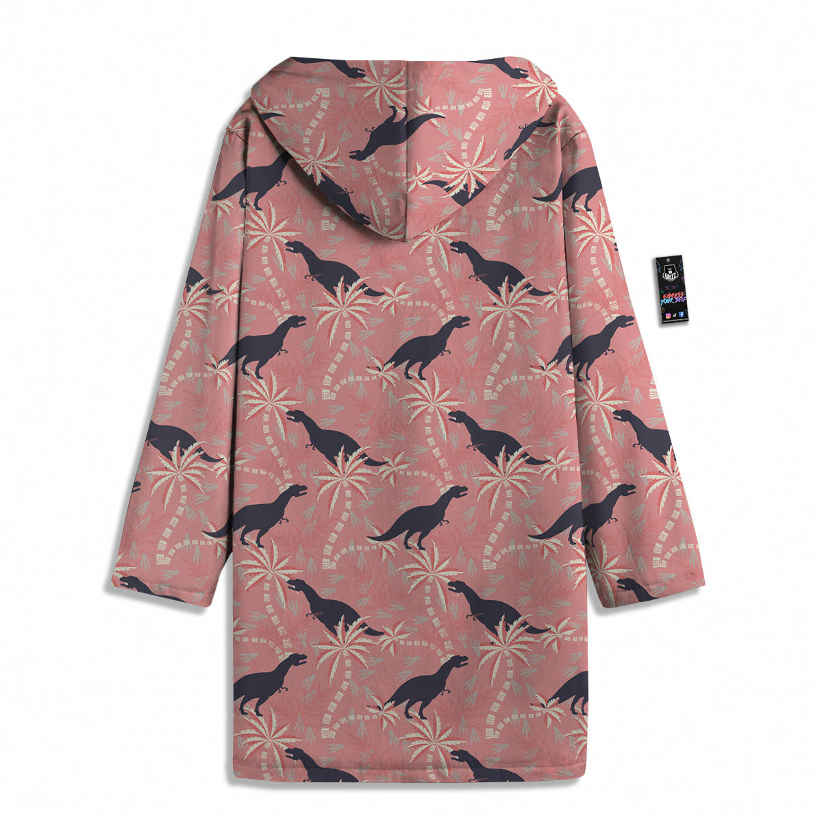 Tyrannosaurus Fossil Print Pattern Men's Windbreaker Jacket-grizzshop