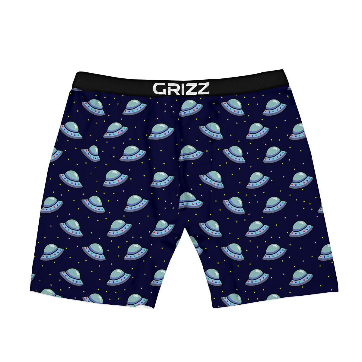 UFO Galaxy Print Pattern Boxer Briefs-grizzshop