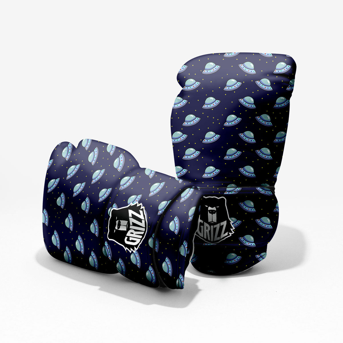 UFO Galaxy Print Pattern Pro Boxing Glove