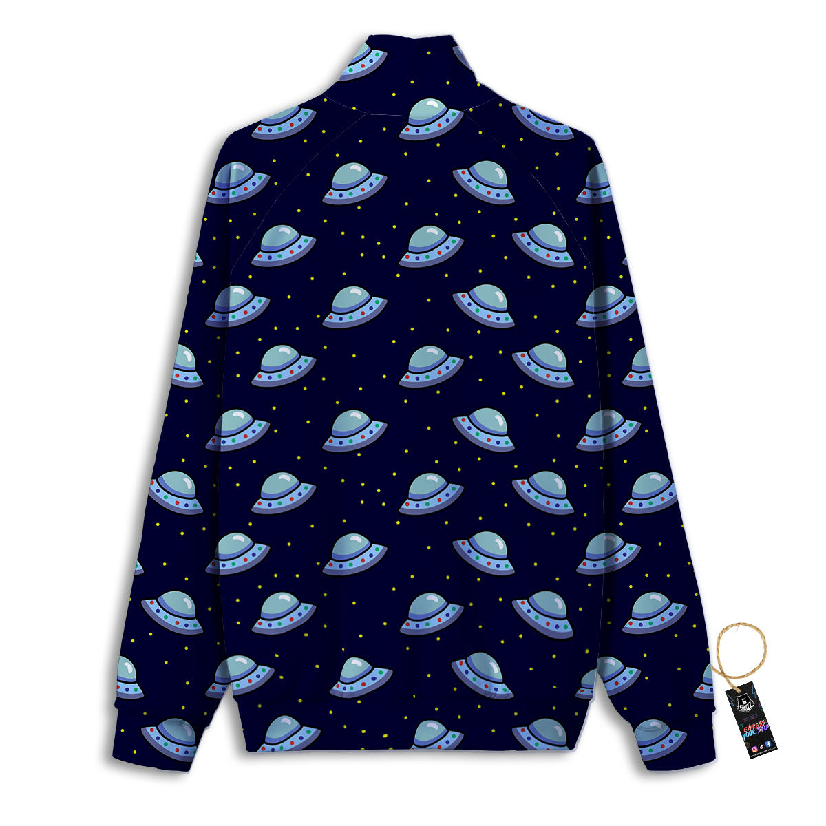 UFO Galaxy Print Pattern Track Jacket-grizzshop