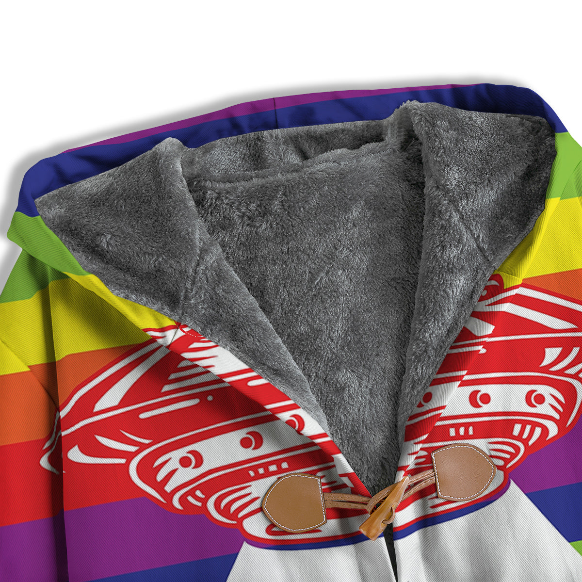 UFO LGBT Pride Rainbow Print Men's Windbreaker Jacket-grizzshop