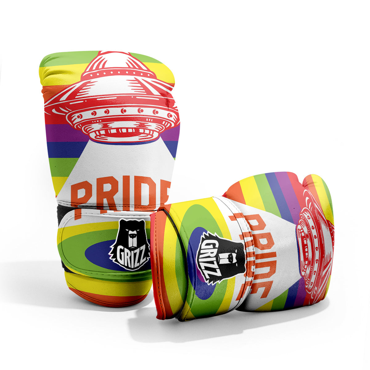 UFO LGBT Pride Rainbow Print Pro Boxing Glove