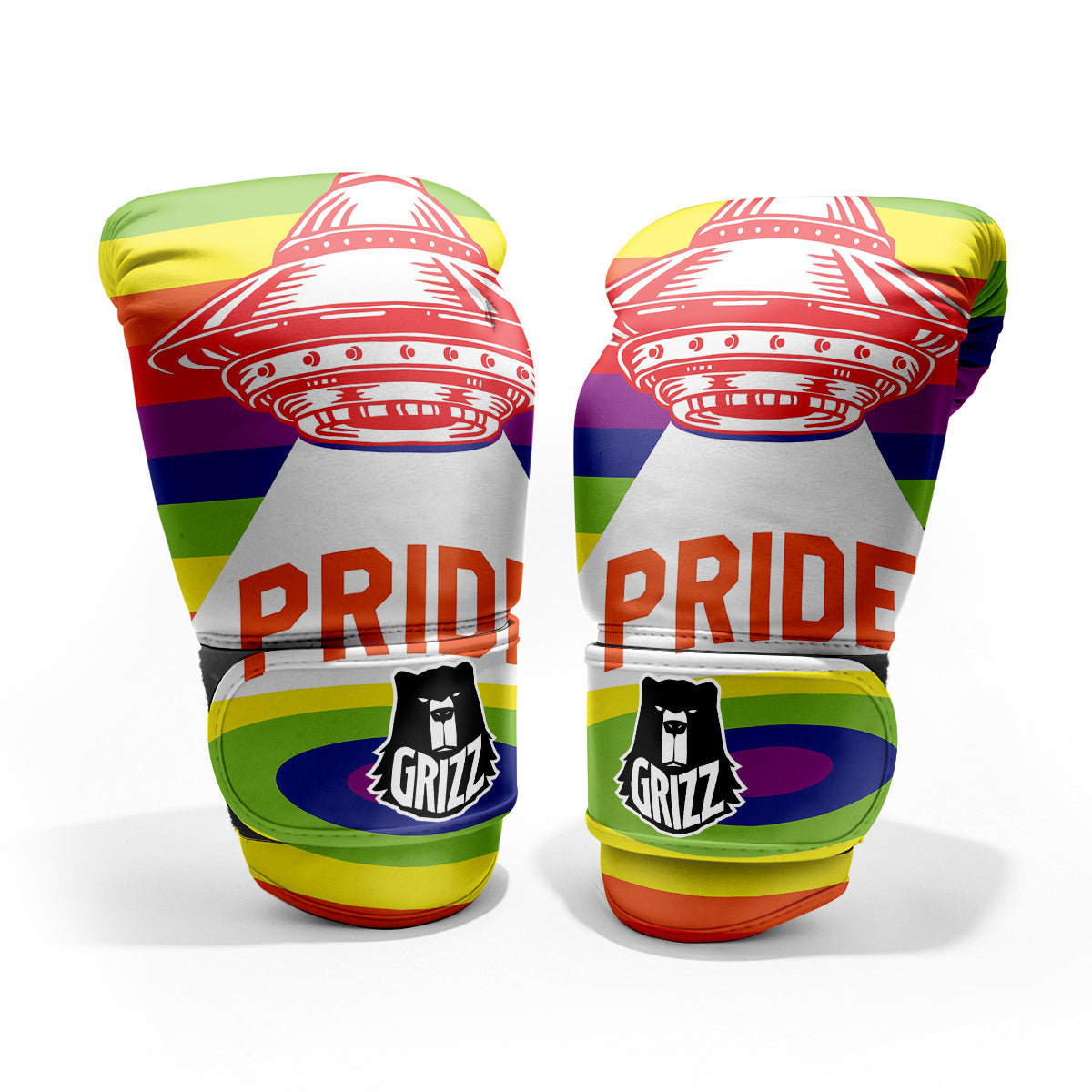 UFO LGBT Pride Rainbow Print Pro Boxing Glove