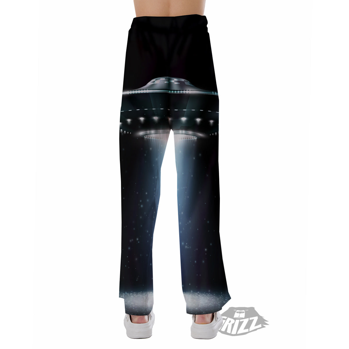UFO Night Dark Print Pajama Pants-grizzshop