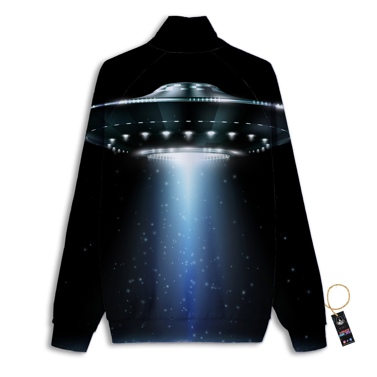 UFO Night Dark Print Track Jacket-grizzshop