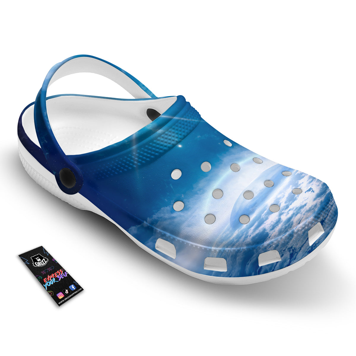UFO On Planet Earth Print Clog-grizzshop