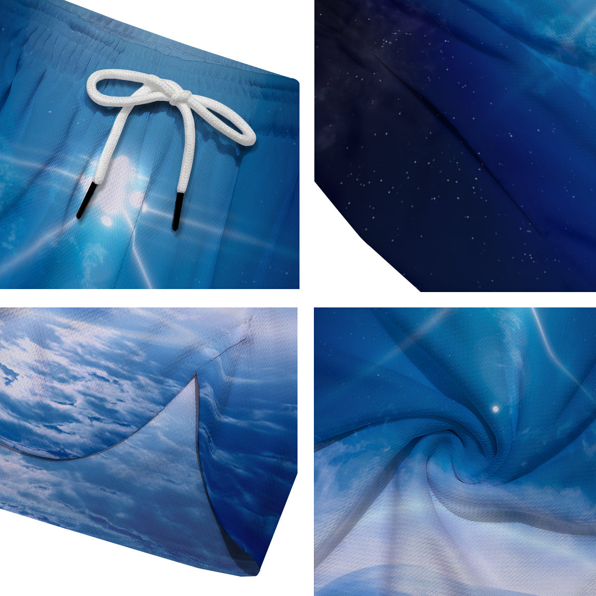 UFO On Planet Earth Print Men's Running Shorts-grizzshop