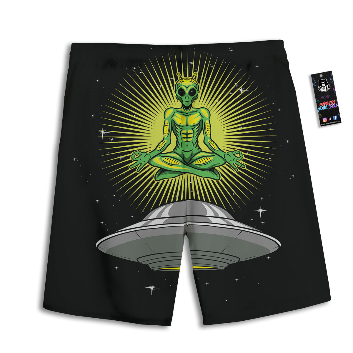 Universe Galaxy Milky Way Print Men's Athletic Shorts