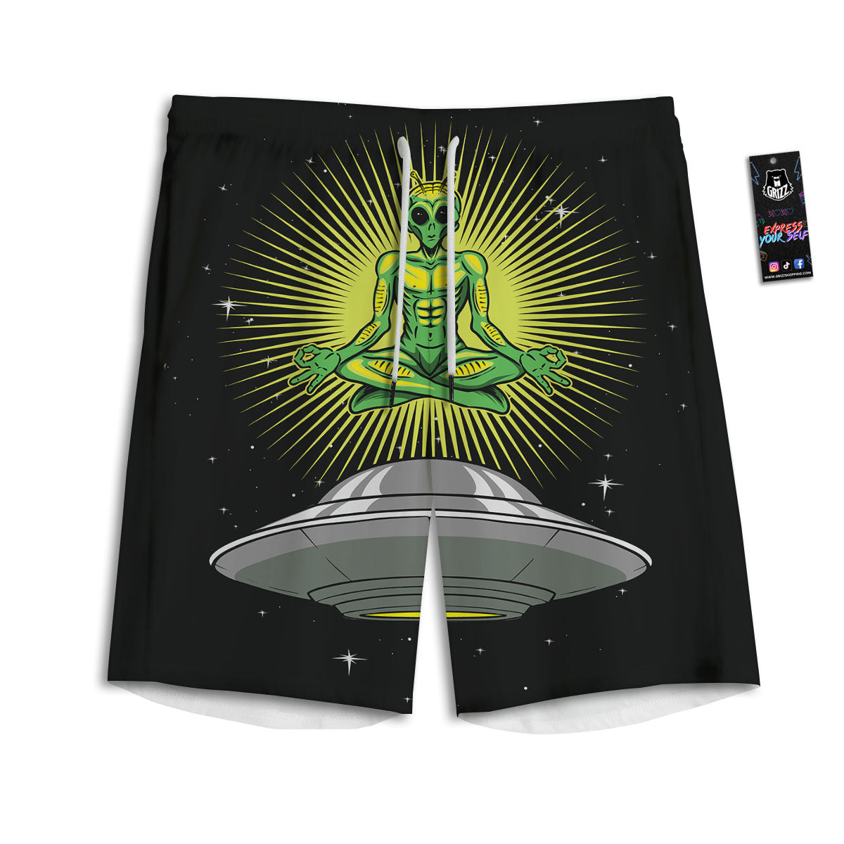 Universe Galaxy Milky Way Print Men's Athletic Shorts