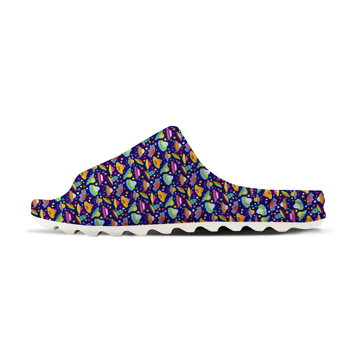 UFO Colorful Print Pattern Sandals-grizzshop