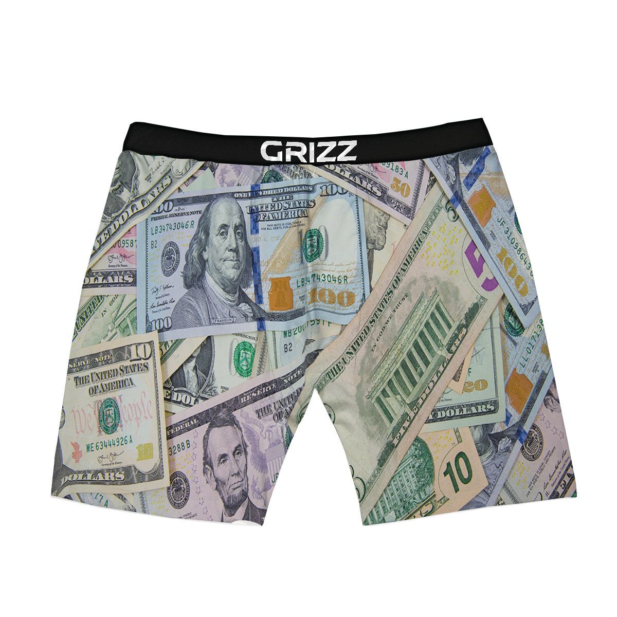 US Dollar Print Boxer Briefs-grizzshop