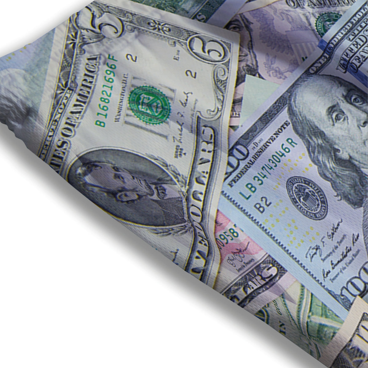 US Dollar Print Mesh Shorts
