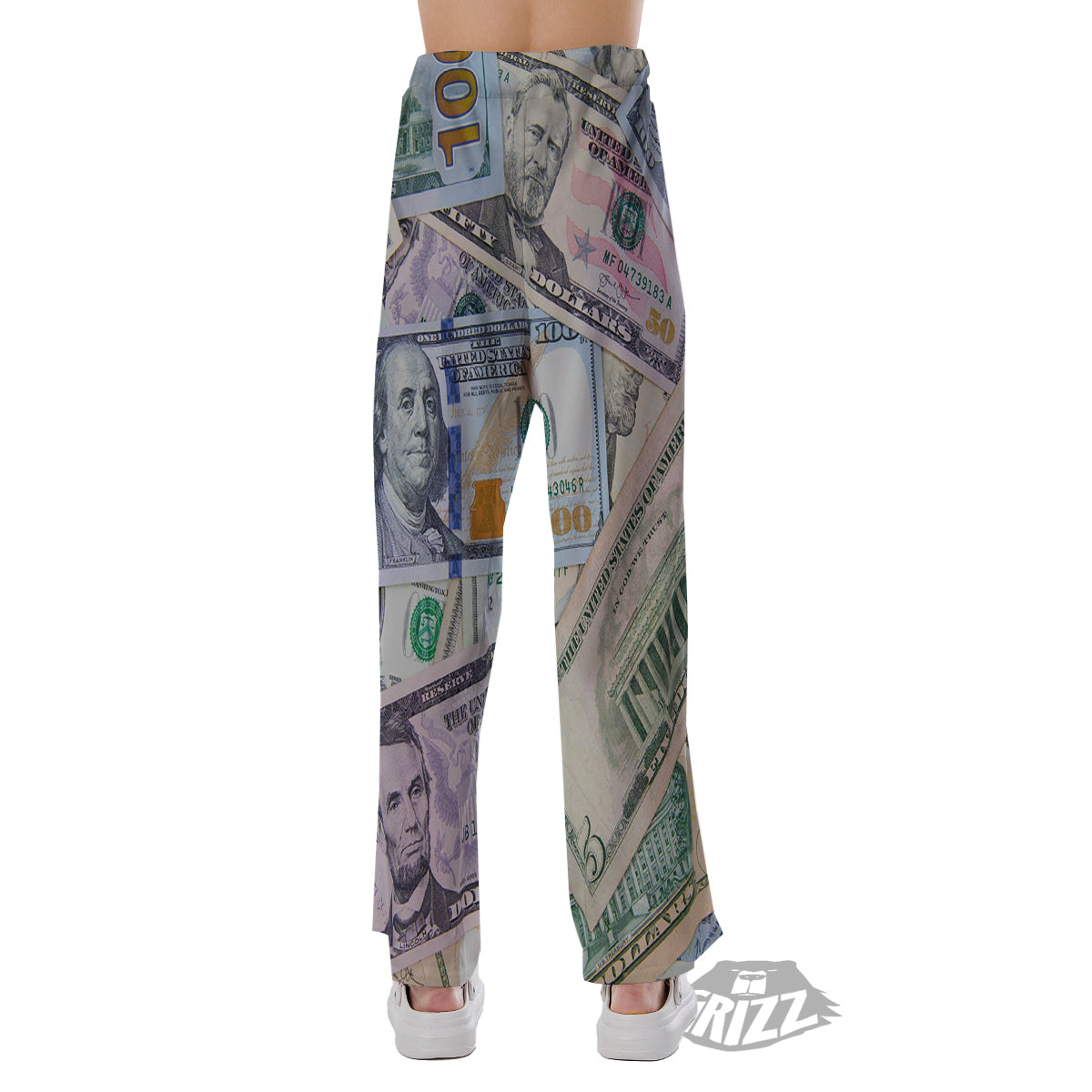 US Dollar Print Pajama Pants-grizzshop