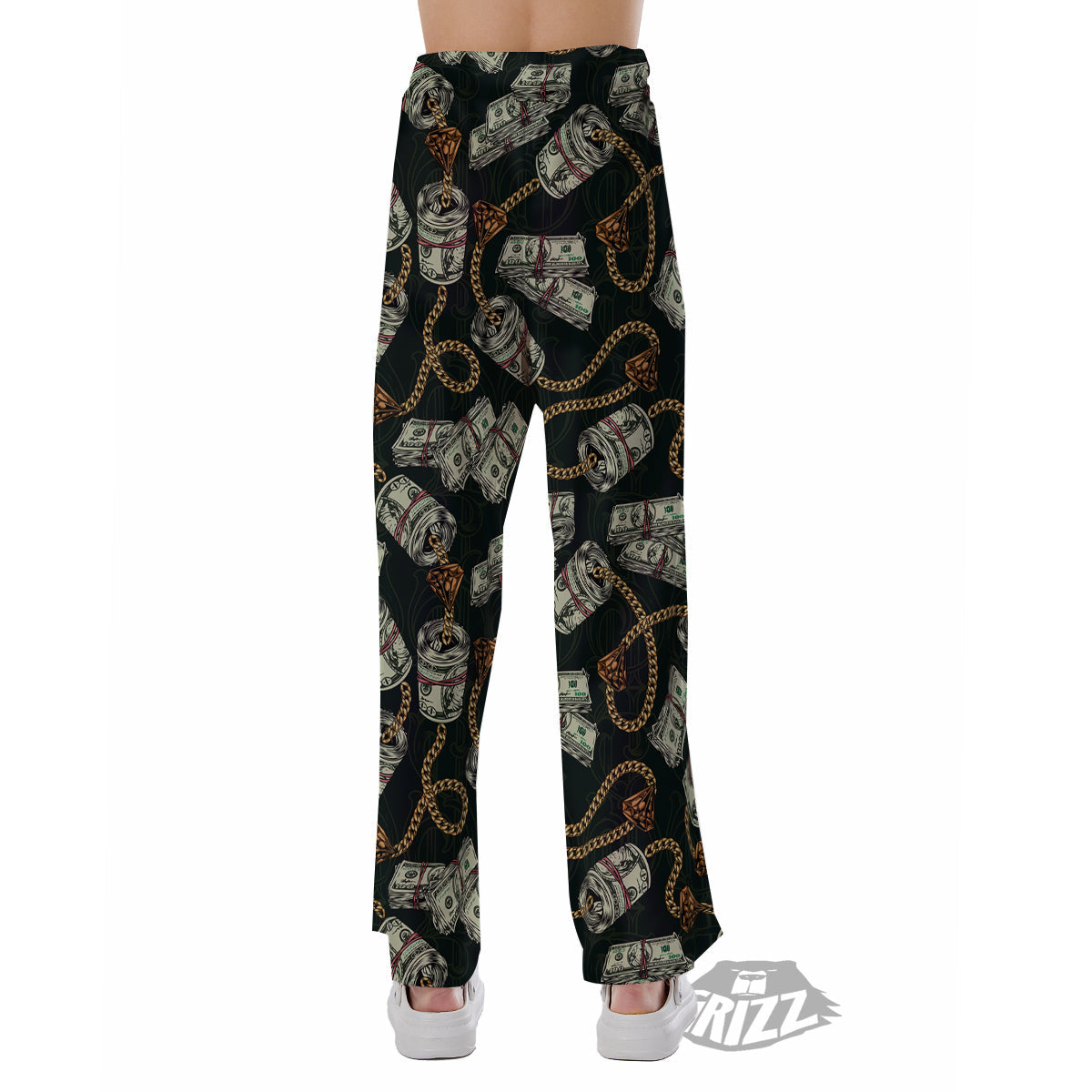 US Dollar Print Pattern Pajama Pants-grizzshop